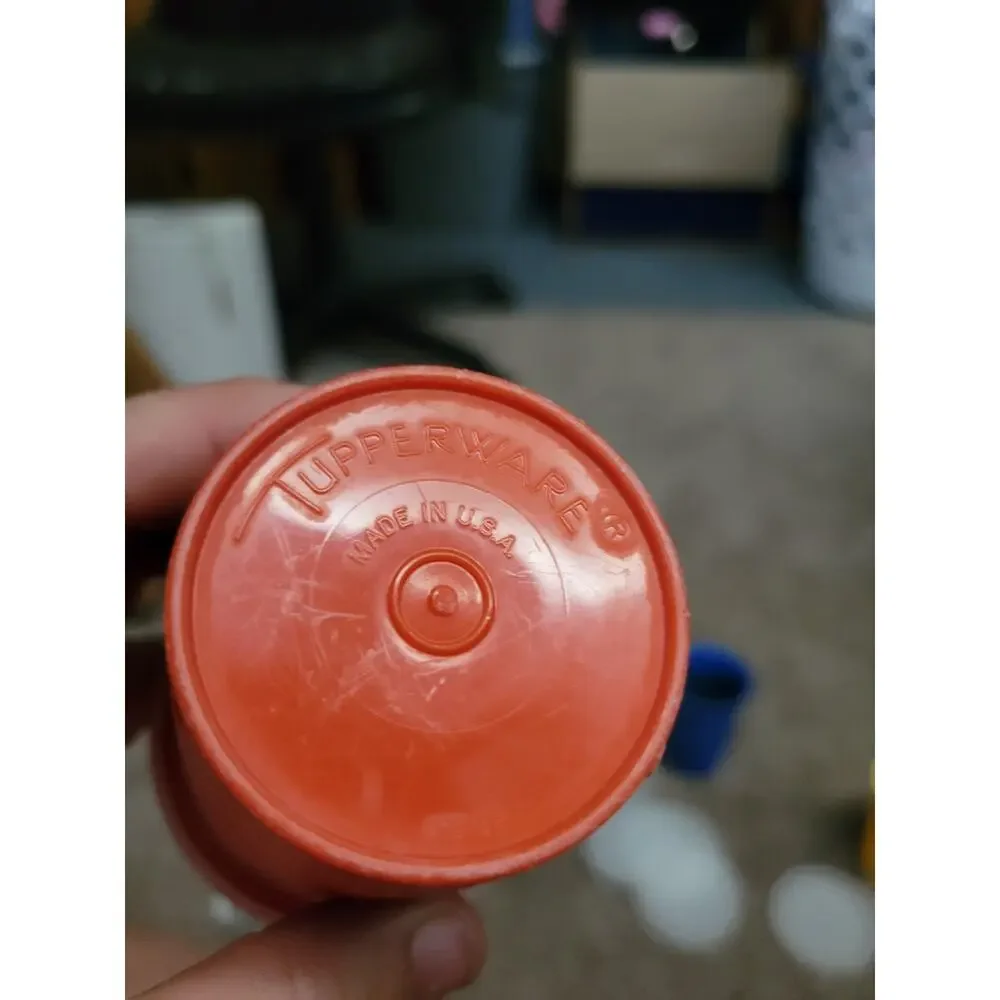 Vintage Tupperware Classic Bell Tumbler Kids Cups Lids USED